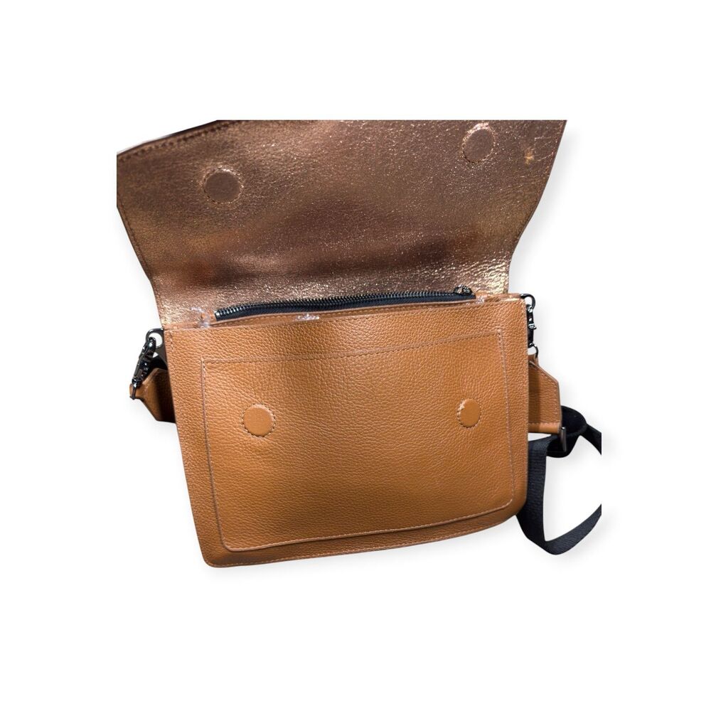 Botkier Leather Cobble Hill Hobo Bag Flap Hobo Camel Tan Crossbody‎ Bag - Picture 4 of 8